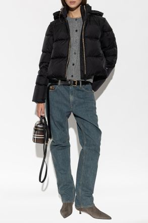 Burberry Langdale Down Jacket, Womens, Black