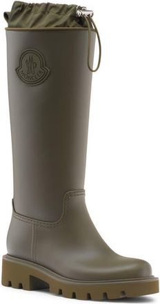 Moncler Kickstream Waterproof Rain Boot in Bronze Olive at Nordstrom, Size 11Us