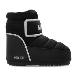 Moon Boot MB Icon Strap - Dames - Schoenen - Zwart - Maat: 39 EU Leer