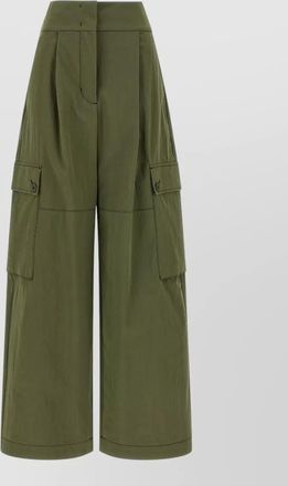 Max Mara cotton wide-leg trousers