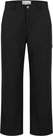 Ami New Wool Worker Trousers - male - Ami Paris - Straight Trousers - Black - XL - Trousers