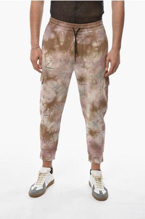 Emporio Armani Cargo Joggers with Tie-dye Pattern and Allover Logo Gr&ouml;&szlig;e Xxl