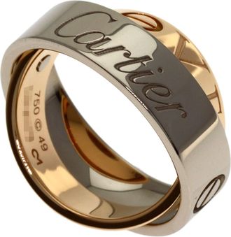 Cartier White Gold White Gold (18K) Band Ring (Pre-Owned)