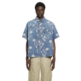 MASTERMIND WORLD Aloha SS Denim Shirt