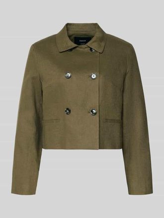 Mango Blazer aus reinem Leinen Modell LISTELA in Khaki, Gr&ouml;&szlig;e XL