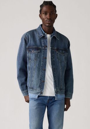 Levi's Jeansjacke LEVIS NEW RELAXED FIT TRUCK, Herren, Gr. XXL, friend of mine trk, Denim/Jeans, Obermaterial: 100% Baumwolle, relaxed fit, 1-Knopf-Manschett