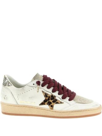 Golden Goose White Grey Lace-Up Sneakers