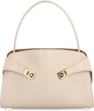 Ferragamo Hug M Leather Handbag