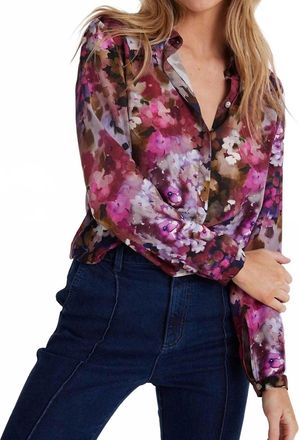 Bella Dahl Clean Front Hipster Shirt In Multi