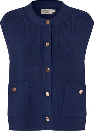 Masai Lossan Vest - Dames - Bodywarmers - Blauw - XL - Polyester - Jassen
