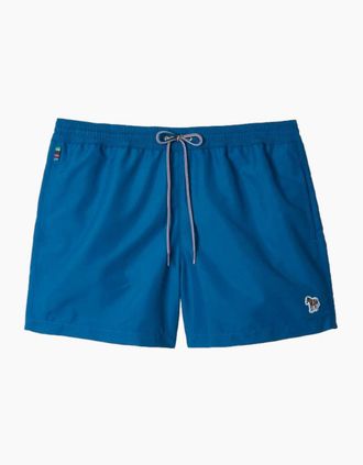 Paul Smith Mens PS Paul Smith Zebra Swim Shorts 45A Blue - Size: 33/32/32