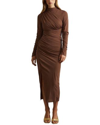Reiss Kelly Ruched Midi Dress