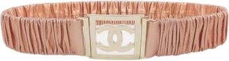Chanel Pre-owned Belts, female, Pink, Size: ONE SIZE Pre-owned Fabric Belt