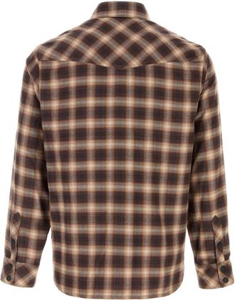 Moncler Plaid Flannel Shirt - Brown