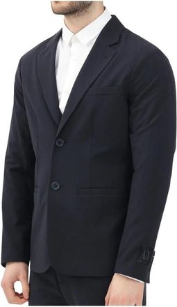A|X Armani Exchange Blazer stondata - Heren - Blazers - Blauw - 3XL - Wol - Jassen