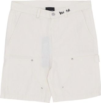 Disclaimer Hombre, Pantalones cortos, Blanco, Talla: M