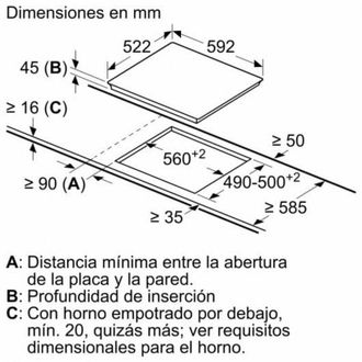 Bosch Pkk631bb8e - Vitroceramica Independiente Radiantes 3 Zonas Coccion Ancho 60 Cm