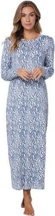Pastunette nachthemd blauw/wit
