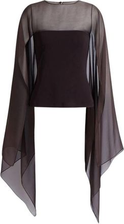 Alberta Ferretti Blouses - Dames - Blouses - Bruin - M - Chiffon - Overhemden