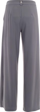 Patrizia Pepe Womens Palazzo Trousers Reef Grey Polyester