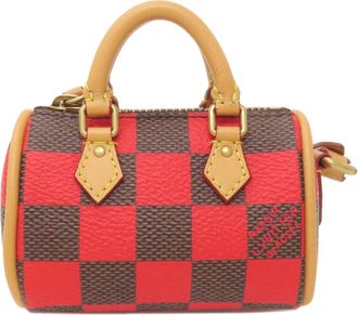 Louis Vuitton Damier Ebene Rouge Damier Canvas Pouch (Pre-Owned)