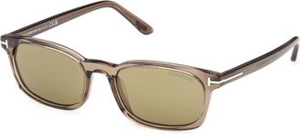 Tom Ford Miles-02 Zonnebril - Heren - Zonnebrillen - Bruin - 53 MM - Accessoires