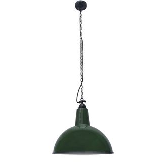 Netlighting Lou 1 Light Dome Ceiling Pendant Green E27