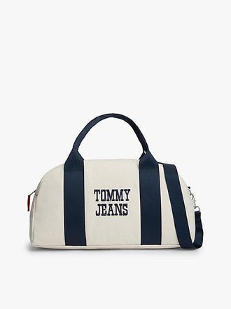 Tommy Hilfiger Textured Logo Canvas Duffel Bag