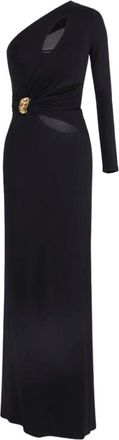 Elisabetta Franchi Red Carpet Jersey Cr&ecirc;pe Jurk - Dames - Avondkleed - Zwart - M - Kleedjes