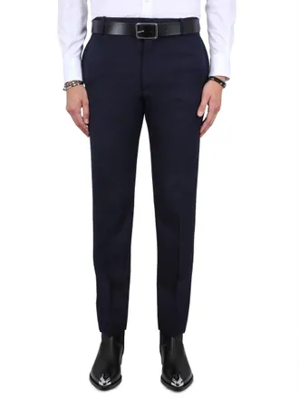 Alexander McQueen Tailored Wool Trousers - Blue