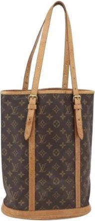 Louis Vuitton Pre-owned Bucket Bags, female, Brown, Size: ONE SIZE Pre-owned Bucket Bag