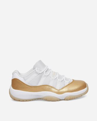 Nike Jordan Women s Air Jordan 11 Low Mother s Day Sneakers White / Metallic Gold