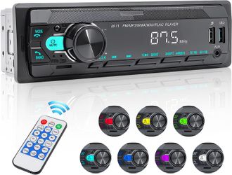 OEM Radio Para Coche De 1 Din Con Soporte Manos Libres Bluetooth, Asistente De Voz Y Control Mediante Aplicaci&oacute;n M&oacute;vil, Reproductor De Mp3 Fm, Entrada De 
