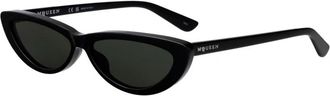 Alexander McQueen Stijlvolle zonnebril Am 0535S voor de zomer - Dames - Zonnebrillen - Zwart - 58 MM - Accessoires