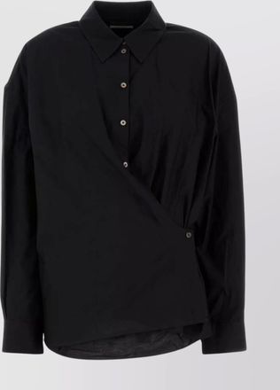 Christophe Lemaire silk cotton twisted long-sleeve shirt