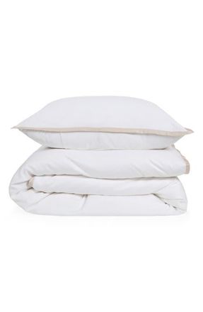 Pom Pom at Home Langston Sateen Duvet Cover & Sham Set in Sand at Nordstrom, Size Queen
