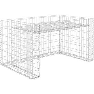 vidaXL Vidaxl - Cobertizo De Cortac&eacute;sped Con Arriate Alambre Acero 110x80x60 Cm