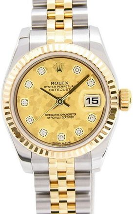 Rolex Datejust Stainless Steel yellow gold Wristwatch (Pre-Owned)
