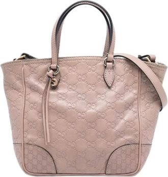 Gucci Pre-owned Handbags, female, Pink, Size: ONE SIZE Pre-owned The Bree