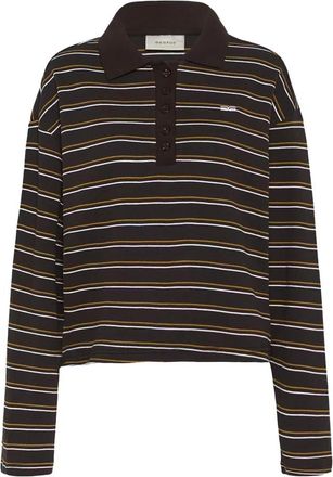 Gestuz GZpilova poloshirt - Dames - Polos - Bruin - L - Katoen - Tops