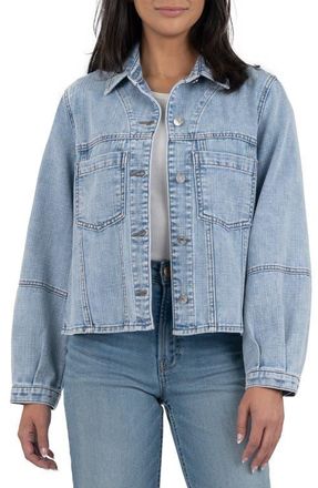 Kut from the Kloth Bailey Stretch Denim Jacket in Light Wash at Nordstrom, Size X-Large