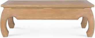 Wabi Home Curve mesa de centro elevable madera de sungkai 120.5x81x43cm