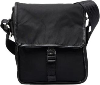 Prada Pre-owned Vintage Crossbody Bag - Dames - Vintage Schoudertas - Zwart - ONE Size - Nylon - Vintage