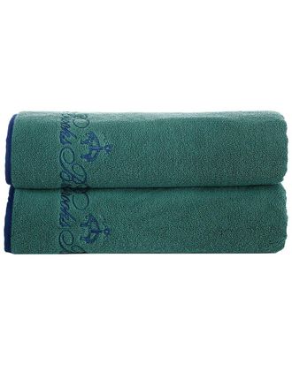 Brooks Brothers Contrast Frame 2Pc Bath Towels