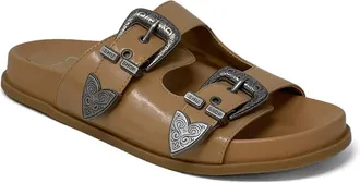 Shushop Dolly Two-Strap Sandal in Camel at Nordstrom, Size 7.5