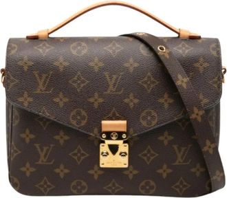 Louis Vuitton Pre-owned Pochette Metis - Dames - Vintage Schoudertas - Bruin - ONE Size - Leer - Vintage