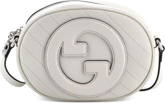 Gucci Blondie NM Camera Shoulder Bag Diagonal Quilted Leather Small crossbody bag - Wit