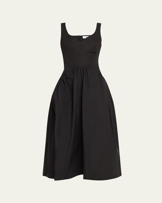 Alexander McQueen lace-insert midi dress - women - Polyamide
