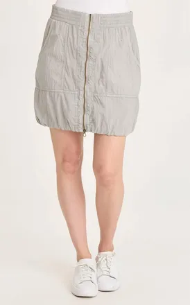 Xcvi Corwyn Mini Skirt In Earl Grey Pigment