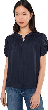 Paige Diego Top Womens Clothing Deep Navy : LG, Polyester